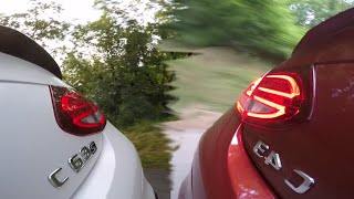 MercedesAMG C43 vs C63  SOUNDBattle 60FPS [upl. by Artkele]