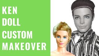 Ken Doll Custom Makeover [upl. by Charo321]