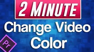 Premiere Pro  How to Change Video Color Tint Effect [upl. by Eamanna575]