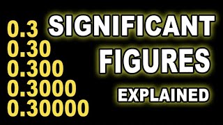 significant figures explained  How to work them out [upl. by Ynnaffit956]