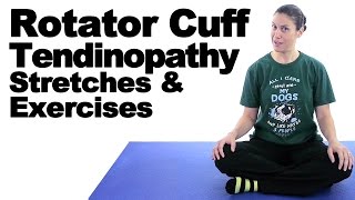 Rotator Cuff Tendinopathy Stretches amp Exercises  Ask Doctor Jo [upl. by Bahr]