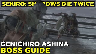 How to beat Genichiro Ashina  Sekiro Shadows Die Twice boss gameplay guide [upl. by Ssur]