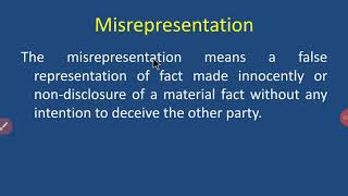 Misrepresentation [upl. by Julienne]