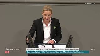 Generaldebatte im Bundestag Rede von Alice Weidel am 21112018 [upl. by Neros]